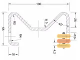 Sigma Shape Guardrail Post