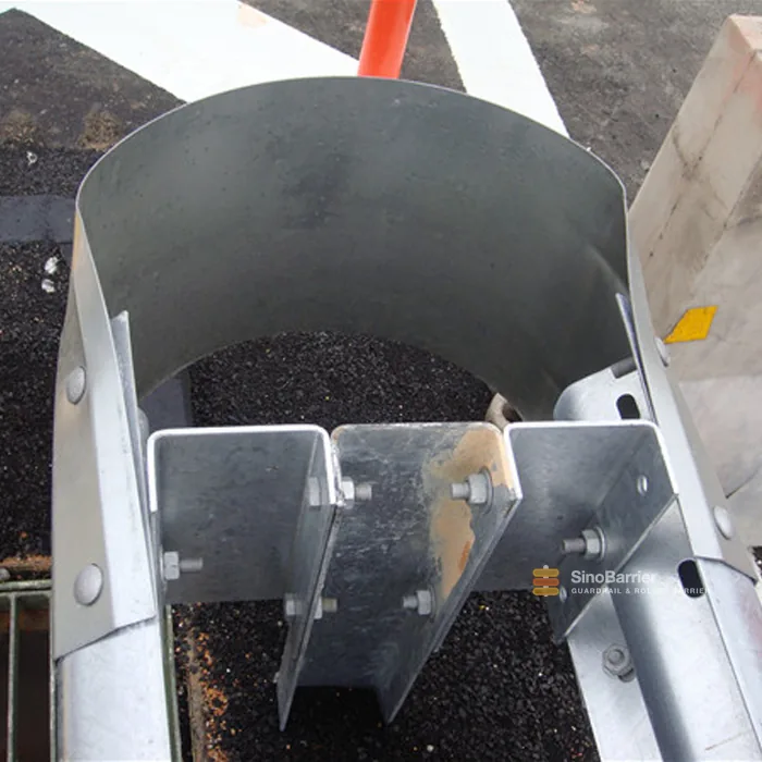 Buffer end terminal for highway guardrail, energy-absorbing type