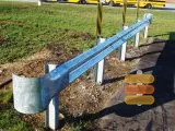 Galvanized W-Beam Guardrail